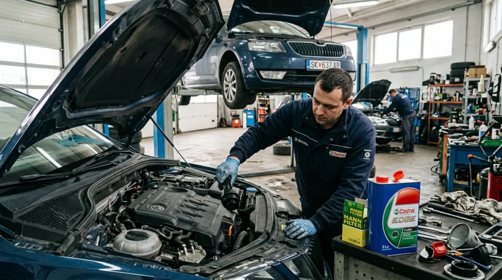 Výměna oleje Škoda Octavia