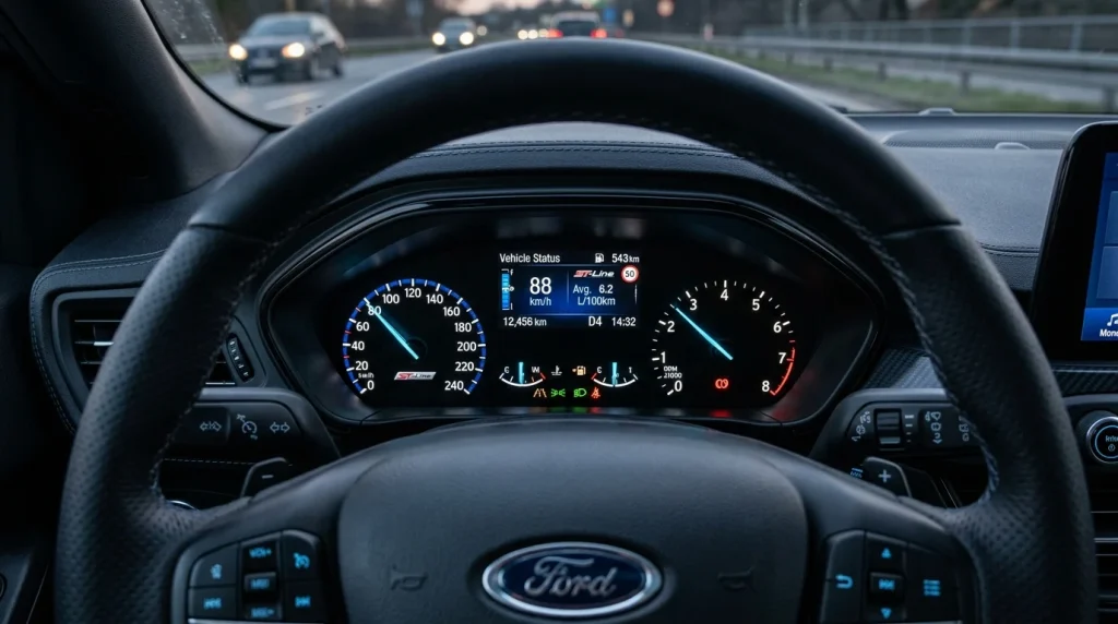 Kontrolky na palubní desce Ford Focus